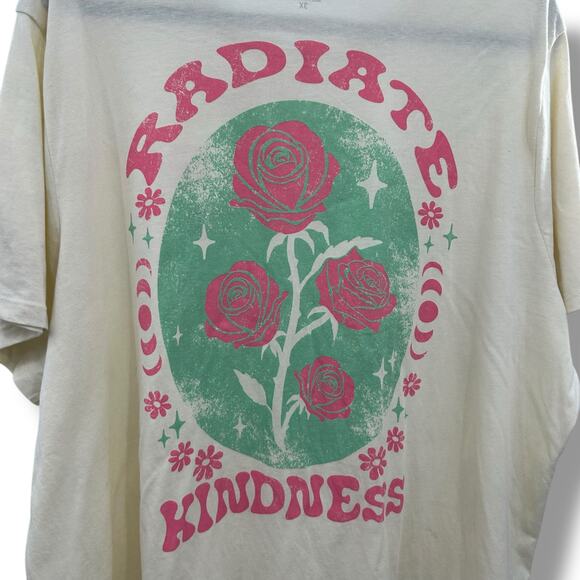 Macy's Rebellious One Radiate Kindness Graphic T-Shirt Plus Size 3X Boho Magic - Picture 6 of 8